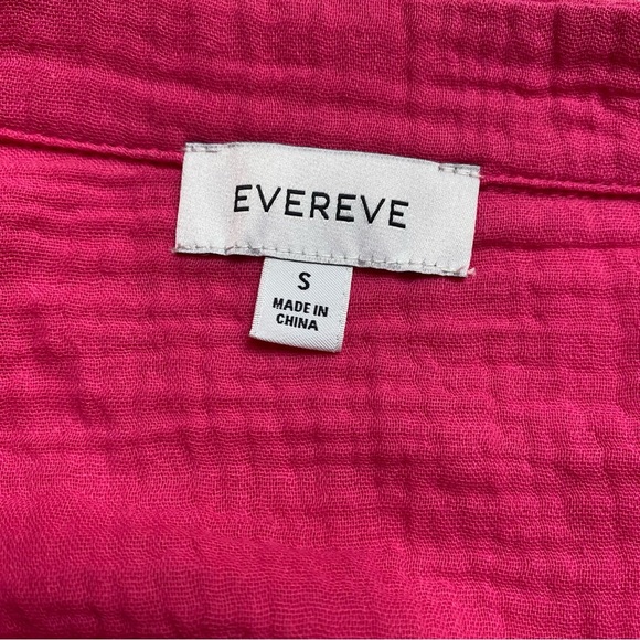 Evereve Eleanor Smocked Gauze Top Size Small - Picture 9 of 12